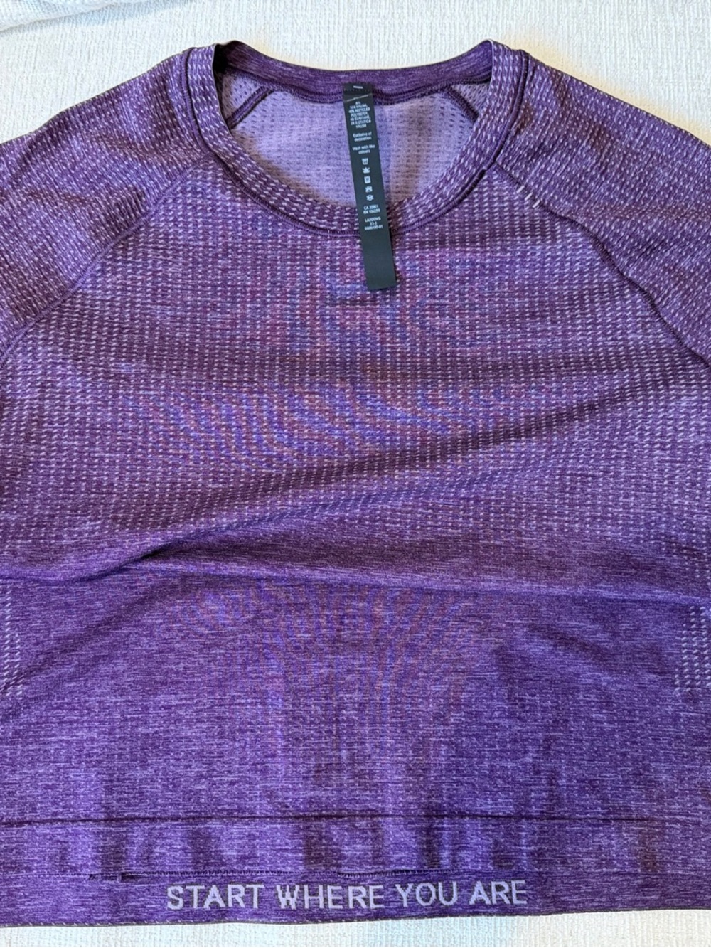 lululemon athletica Purple Short Sleeve Tee